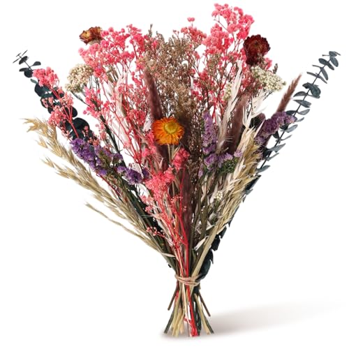 LAUMOE 30 Stück Trockenblumenstrauß Groß Set, 42cm Brautstrauß...