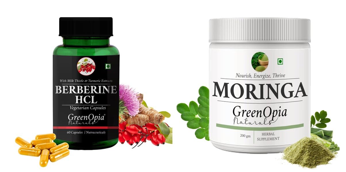 Berberine HCl Moringa Oleifera Powder Wellness Daily Vitality 60 CAPSULES-image-48