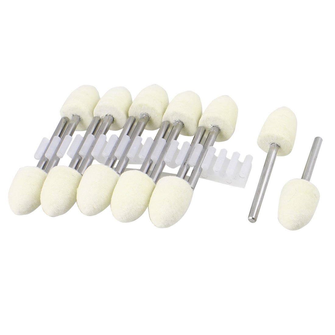 Aexit 3mm Drill Hole Abrasives 12mm Pointed Polishing Buffing Conical Mounted Felt bo-bs 12pcs Model:99as209qo310