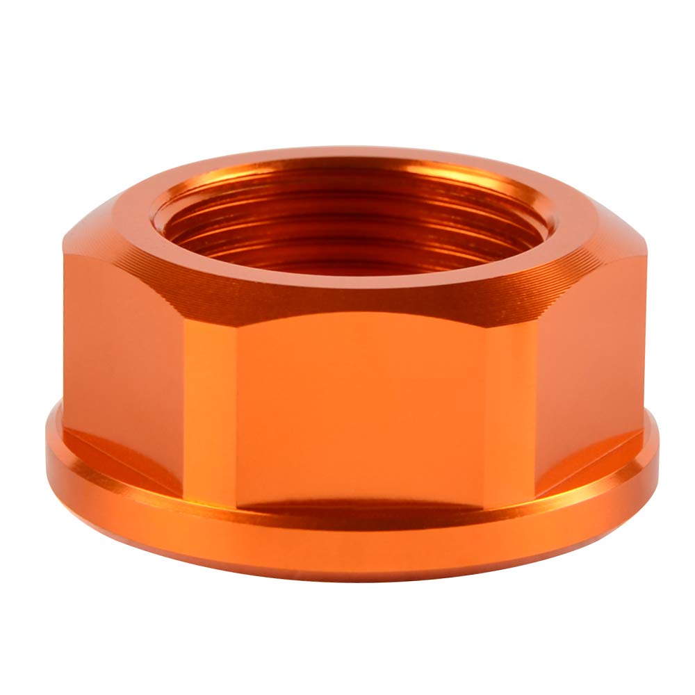 NICECNC Arancione Dado dell'asse posteriore Compatible with 125-450 XC/XCF/SX/SXF 2013-22,690 Duke/Enduro/EnduroR/SMCR 2008-22,950/990 Duke Adventure/Enduro R/Supermoto/SMT/SMR,See Fitment