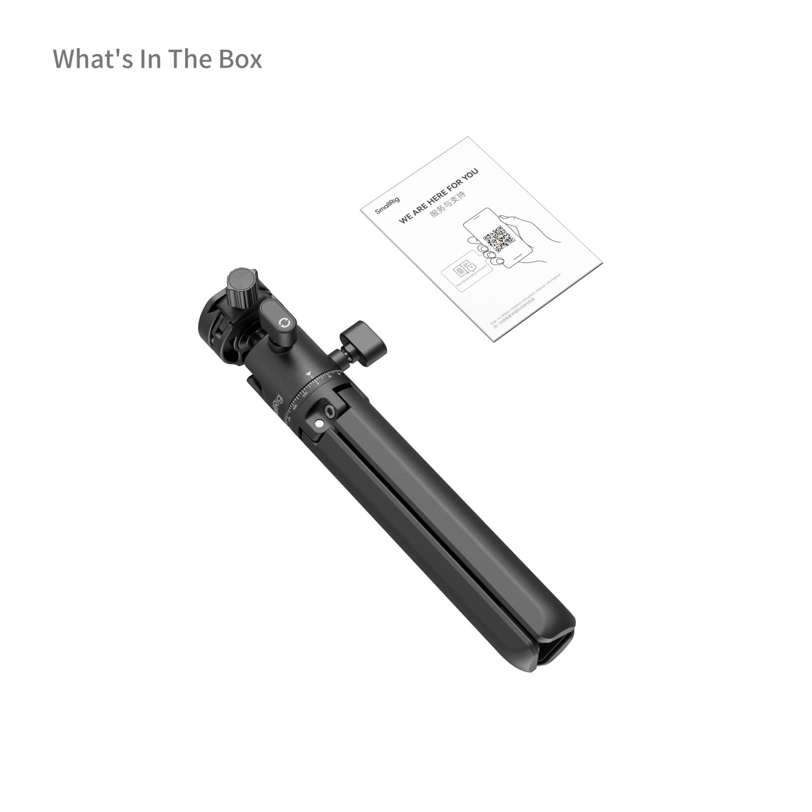 SMALLRIG 4630 Metal Tabletop Tripod with Arca-Swiss Quick Release Plate and