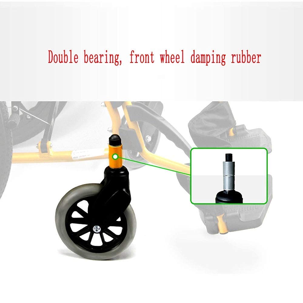 Wheelchairs for Adults, Transporte en Silla de Ruedas, Ligero, Plegable, ergonómico, Manual, absorción de Impactos en 3D