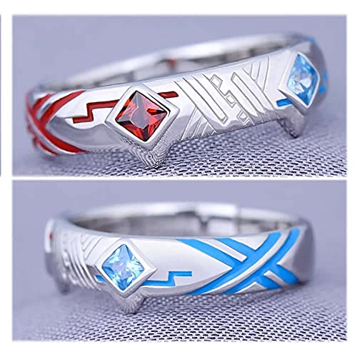 Derling In The Franx Ring Anime 02 Zero Two Cosplay Ring Silver 925 Adjustable Props Jewelry for Fans3