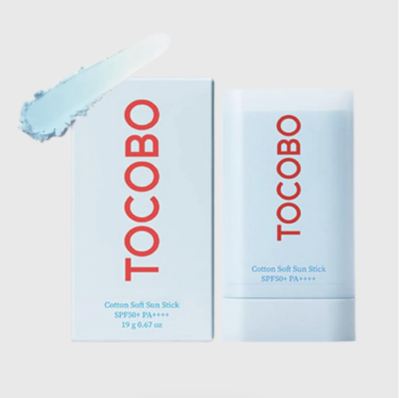 Cotton Soft Sun Stick SPF50 PA+++, 0.67 oz/19 g, Broad Spectrum Facial Sunscreen, Vegan, Hypoallergenic, No White Cast, Lightweight and Hydrating Formula, Korean Sunscreen