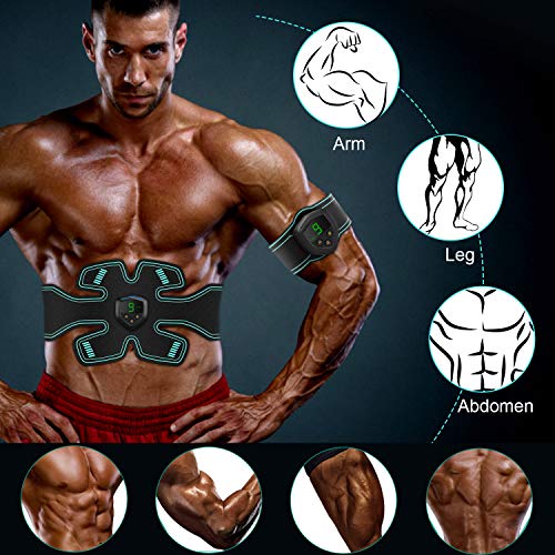 FYLINA Muskelstimulation, Stimulation, EMS-Trainingsgerät, Professioneller USB-Muskelstimulator, Bauchtrainer… – Bild 4