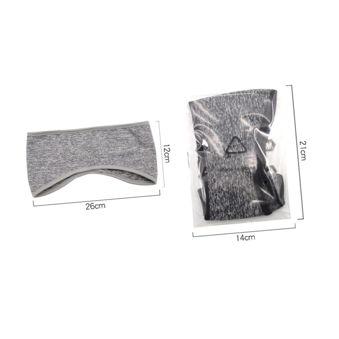 Toyvian Comfy Ear Muffs Headband 3 Pack for Workout Cycling Hiking Winter Sports