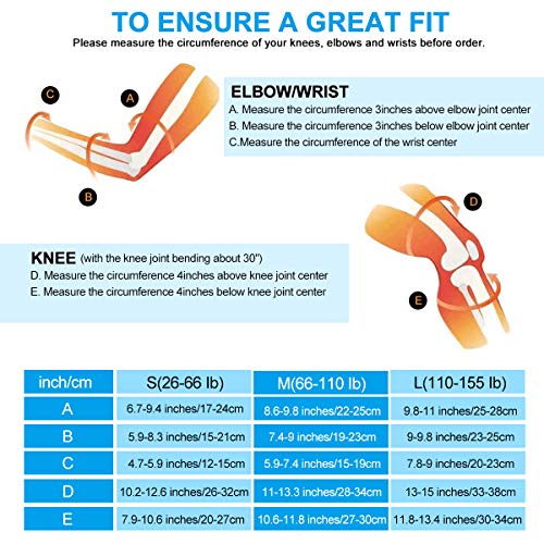 image for Ledivo Protective Gear Set for Kids/Youth/Adult Knee Pads Elbow Pads W