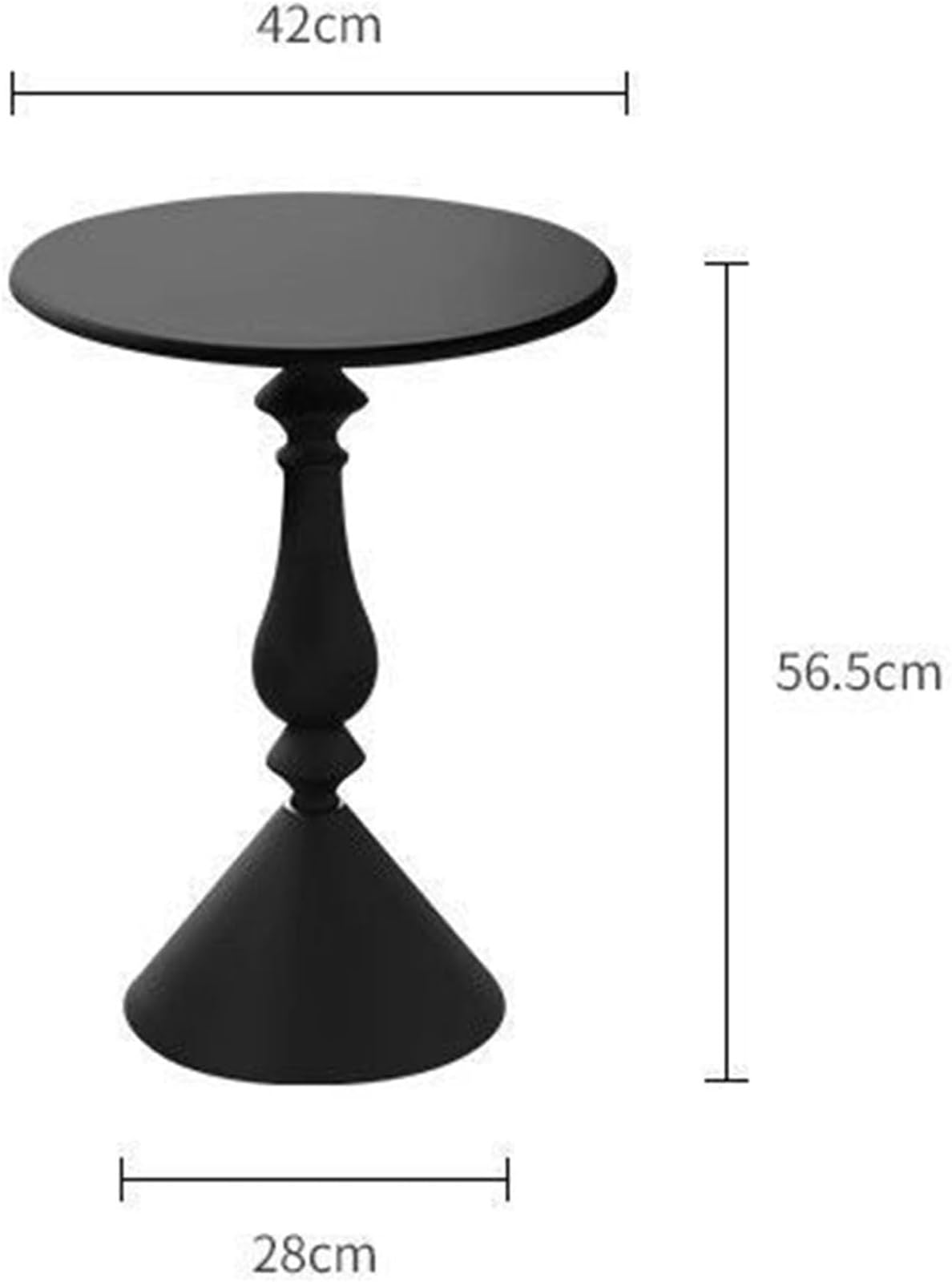 Metal Side Table Cream Style Accent Table Small Nightstand End Tables Couch Tray for Small Spaces Home Decor ﻿ Creative idea(White)