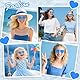 SelfTek 10 Stück Herz Brille Blau, Magische Farben Party Brille Herz, Hippie Brille Aper-ol Kostüm, Lustige Partybrillen für Fasching Foto Requisiten Geburtstagsfeier für Kinder und Erwachsene
