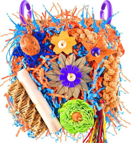 KATUMO Bird Toys, Parakeet Toys Cockatiel Foraging Toys Conure Sh...