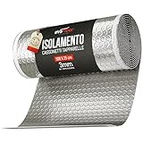 EVAFLOOR Rotolo Isolante per Cassonetti Tapparelle Autoadesivo 5m x 25 cm | Isola Freddo, ...