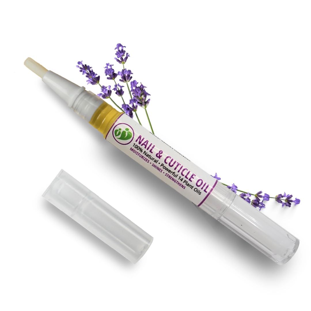 All Natural Nail Oil Cuticle PEN by MONA Brands | Restores & Protects Damaged Cuticles & Nails | Moisturizes, Strengthens, Soothes, Shines | (1-PK