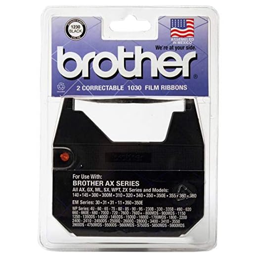 3 X Brother 1230 Correctable Ribbon for Daisy Wheel Typewriter (2 Pack)