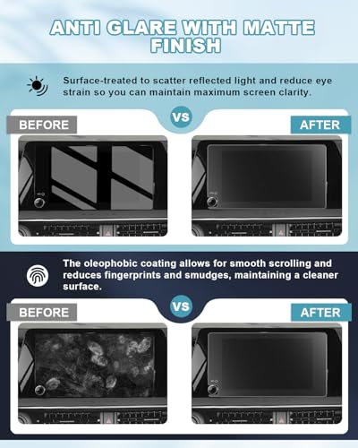 Image of CDEFG Matte Anti Glare for 2023-2025 2026 Toyota Prius Screen Protector, Tempered Glass 8 Inch Touchscreen, 2023 2024 2025 2026 Toyota Prius Accessories Screen Cover Anti Fingerprints