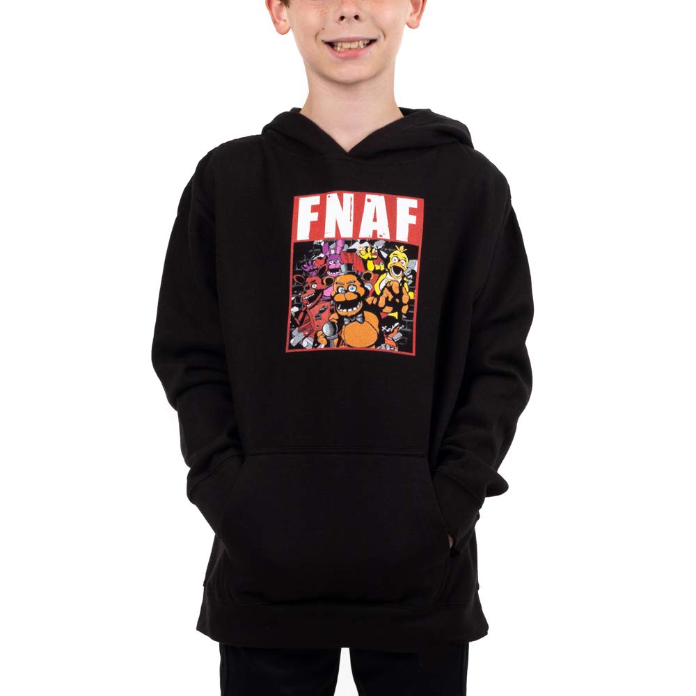 Bioworld Youth Boys Five Nights at Freddy's Video Game Black Hoodie