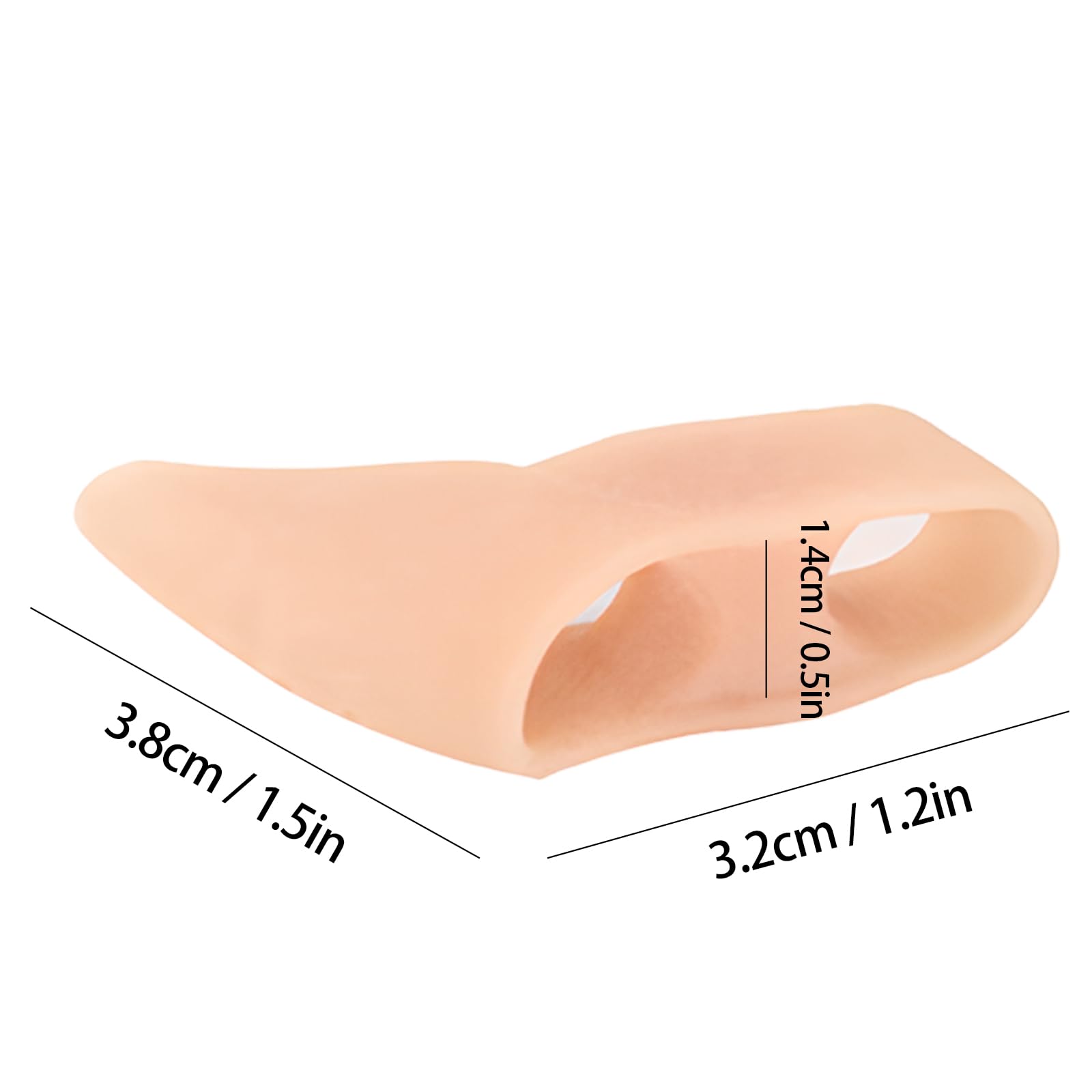 Confezione da 4 separatori in gel per dita dei piedi, separatori a doppio foro, raddrizzatore per dita dei piedi, separatori per dita sovrapposte, raddrizzatore per dita a martello, divisori per