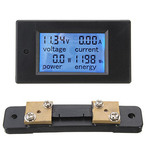100A DC Digital Multifonction Power Meter Compteur D'Énergie Ampèremètre avec Le Shunt 100A