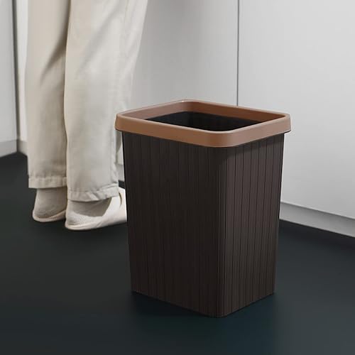 Miniatura 7 de LQDSJTU Cubo de basura pequeño contenedor de basura de plástico de 3 galones rectangular duradero para baño cocina oficina baño garaje habitación de