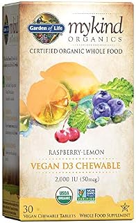Garden of Life Vitamin D3 - mykind Vegan Organic D Vitamin Whole Food