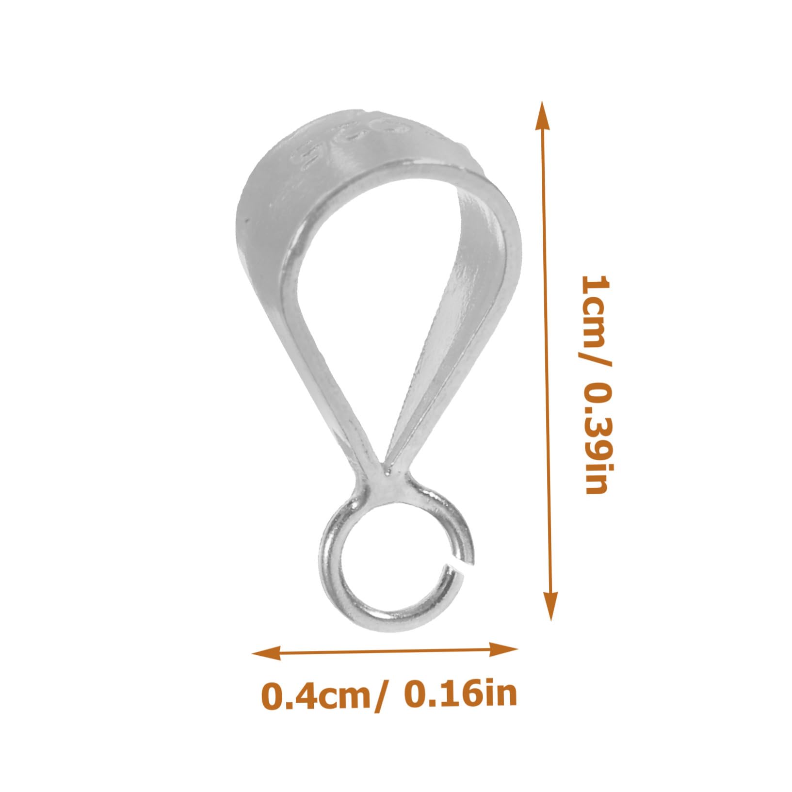 5 Pezzi Chiusure a Ciondolo in Argento 925 S925, Connettori per Creazione Gioielli Fai da Te, Fermagli per Collane Multipurpose per Artigiani e Appassionati di Bigiotteria