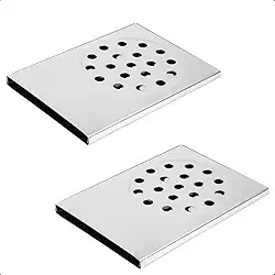 Kit 2 Ralo Para Banheiro Pratic De Passagem Do Box Aço Inox - Life Metais