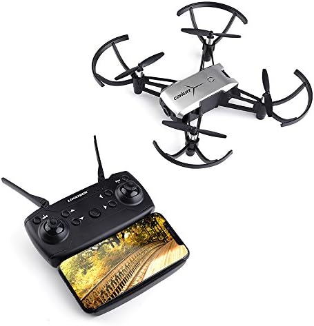 WiFi FPV RC Drone,Rcharlance FPV Camera Drone 720P HD Camera Live with Adjustable Wide-angle Lens,Altitude Hold,Gravity Sensor Function,Headless Mode,One Key Take Off & Land,3D Flip & APP Control Grey