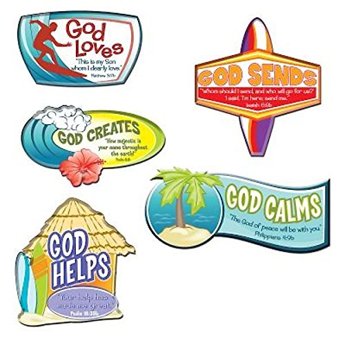 Vacation Bible School Vbs 2016 Surf Shack Scripture Treasures: Pkg of 6 ...