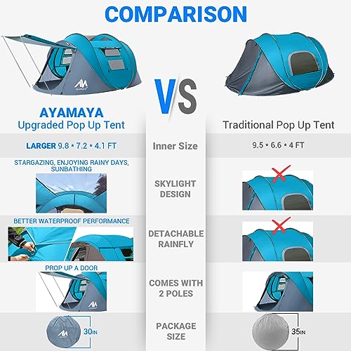 AYAMAYA 4 Person Pop Up Tent