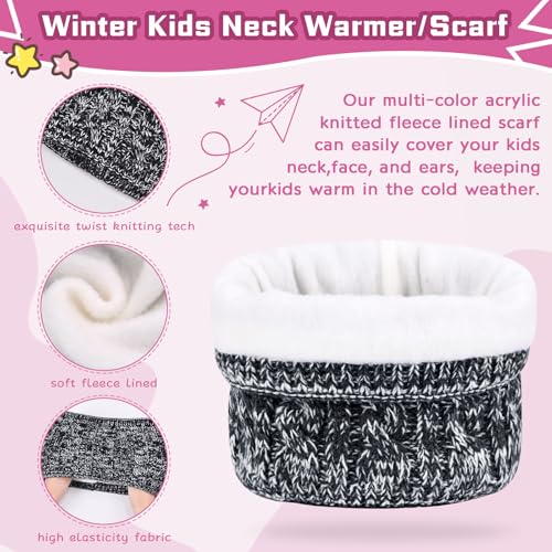 Image of ZOORON Kids Winter Hat Gloves Scarf Set, Girls Boys Hats Beanie with Pom