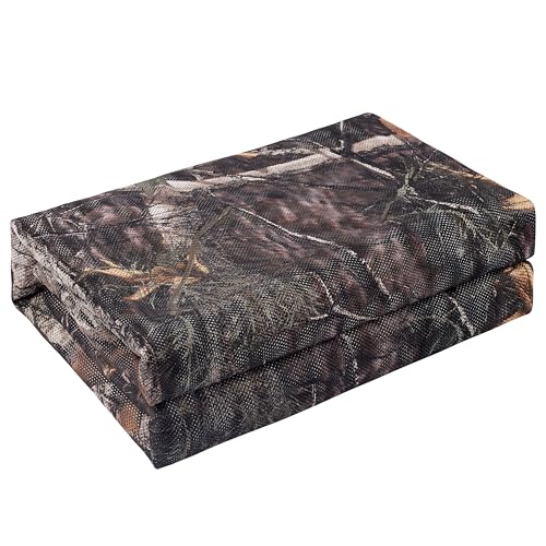 WINWAY 300D Camo Burlap Camouflage Netting Quiet Mesh Net for Hunting Sunshade Camping Concealment Shooting Blinds…