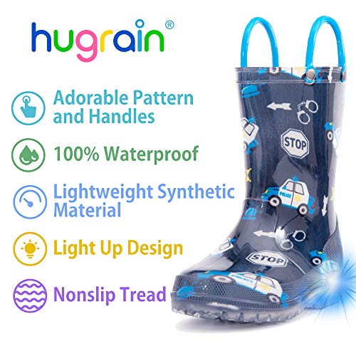 Image of HugRain Light Up Rain Boots for Little Kids