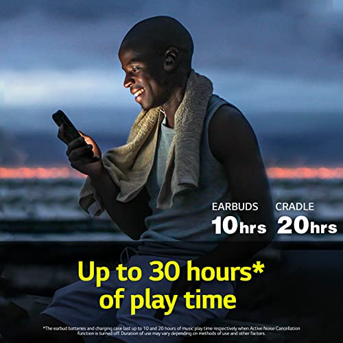 Image of LG Tone Free Fit TF8 - IP67 Sports Wireless Earbuds with Plug & Wireless, Secure & Comfort Fit, ANC, UVnano, Multi-Point, 30 Hours Long Lasting Battery, Meridian Sound
