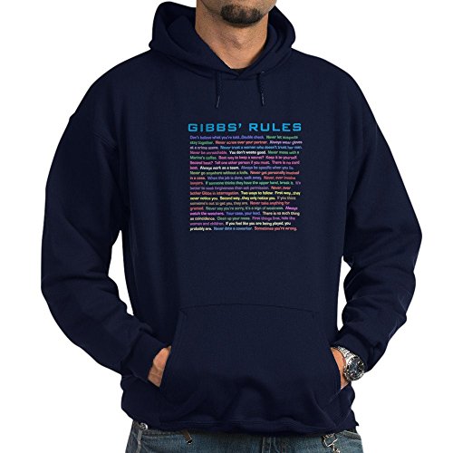 CafePress NCIS Gibbs' Rules Pullover Hoodie, Classic & Comfortable Hooded Sweatshirt Navy