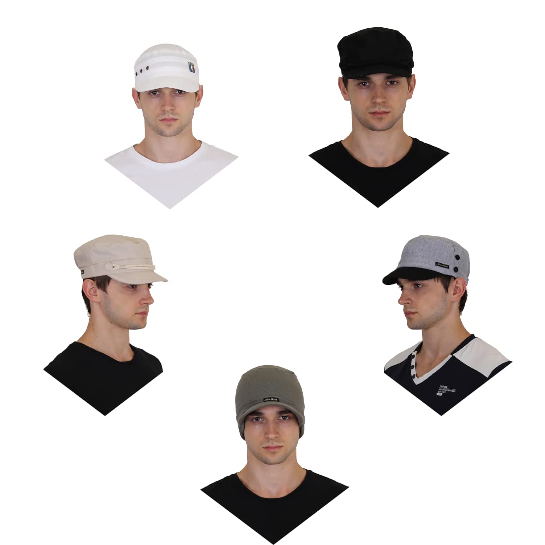 NEON ROCK Men Women Stylish Dori Cap Stylish Premium Cotton Hat Cap for Summer, Winter, Spring, Autumn and All Activities, Freesize Pack of 1