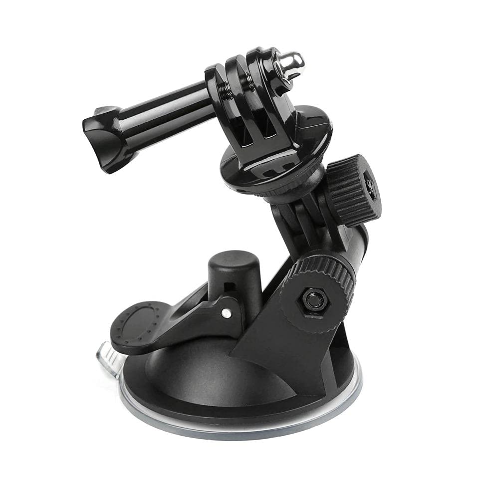 mini car suction cup bas holder tripod mount adapter & 1/4-20 Thread for Insta360 X5 X4 X3 X2 X OneR RS Ace Pro2 GO3S GO Ultra/for Gopro13/for DJI OSMO Nano/360/Action 5 Pro 4 3 Pocket3 Camera