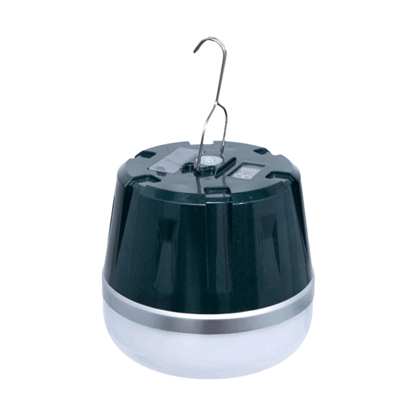 Lampa rechargeable camping Ładowalna latarnia kempingowa typu C z haczykiem magnetycznym i wyświetlaczem mocy w kolorze ciemnoniebieskim(M-dark Blue)