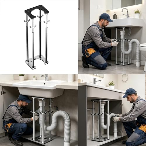 Socle d'installation pour vasque de table et support évier à encastrer - 5