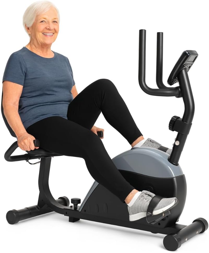 Vive Recumbent Exercise Bike - Stationary Recumbent Exercise Cycle Device for Seniors