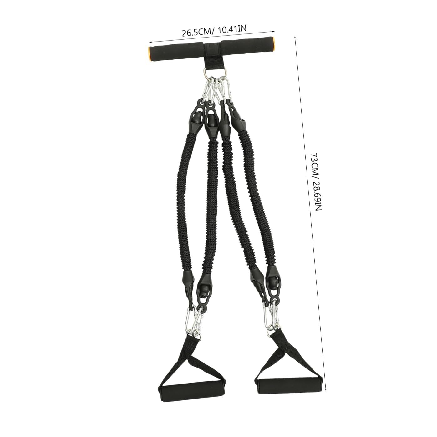 TOYANDONA Attrezzatura per Fitness Domestico Corda di Tensione Elastica Resistente per Esercizi di Trazione Muscolare, Multifunzione per Braccia, Addominali e Spalle, per Allenamento Indoor