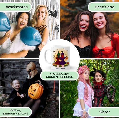 Taza personalizada Halloween Amigos 11oz miniatura 4