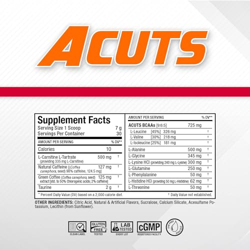Image of ALLMAX ACUTS Amino Energy Powder, 30 Servings, Sweet Tea