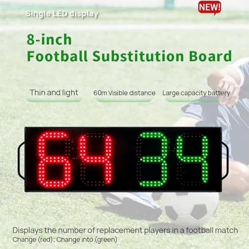 Marcador electrónico portátil recargable para fútbol miniatura 2