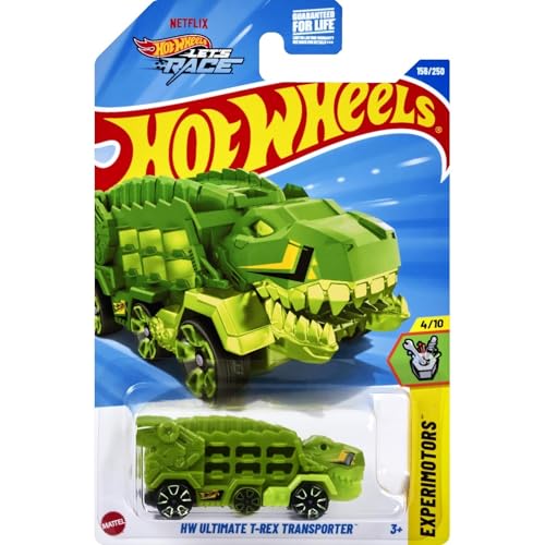 Hot Wheels T Rex Transporter Verde 1:64 miniatura 1