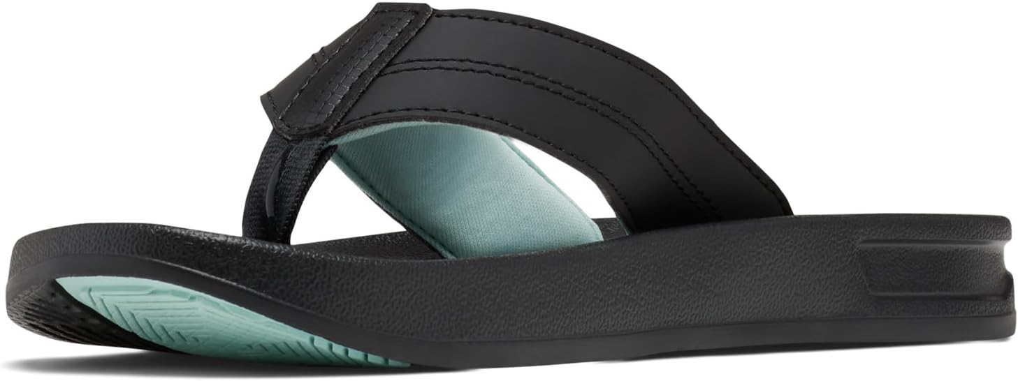 Columbia Women's Tidal Ray PFG Flip Sport Sandal, Black/ICY Morn, 6
