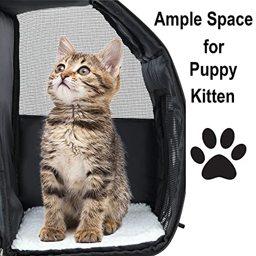 Cosydot Small Pet Backpacck Carrier for Baby Dog Cat Bird Bunny, 600D Solid Polyester, Max 15lb, with Full Set… - Image 7