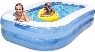 Rantizon Paddling Pool, Swimming Pool Inflatable Pool Toys Pool Swimming Pool Toys Paddling Pool Above Ground Pool for Backyard Indoor & Outdoor, Fast Set 78.7" X 59" X19.7"