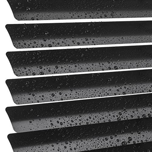 ACMEART Blinds for Window,No Tools-No Drill 1'' Cordless Aluminum Venetian Mini Window and Door Blinds Customized Width 18-60'',Black