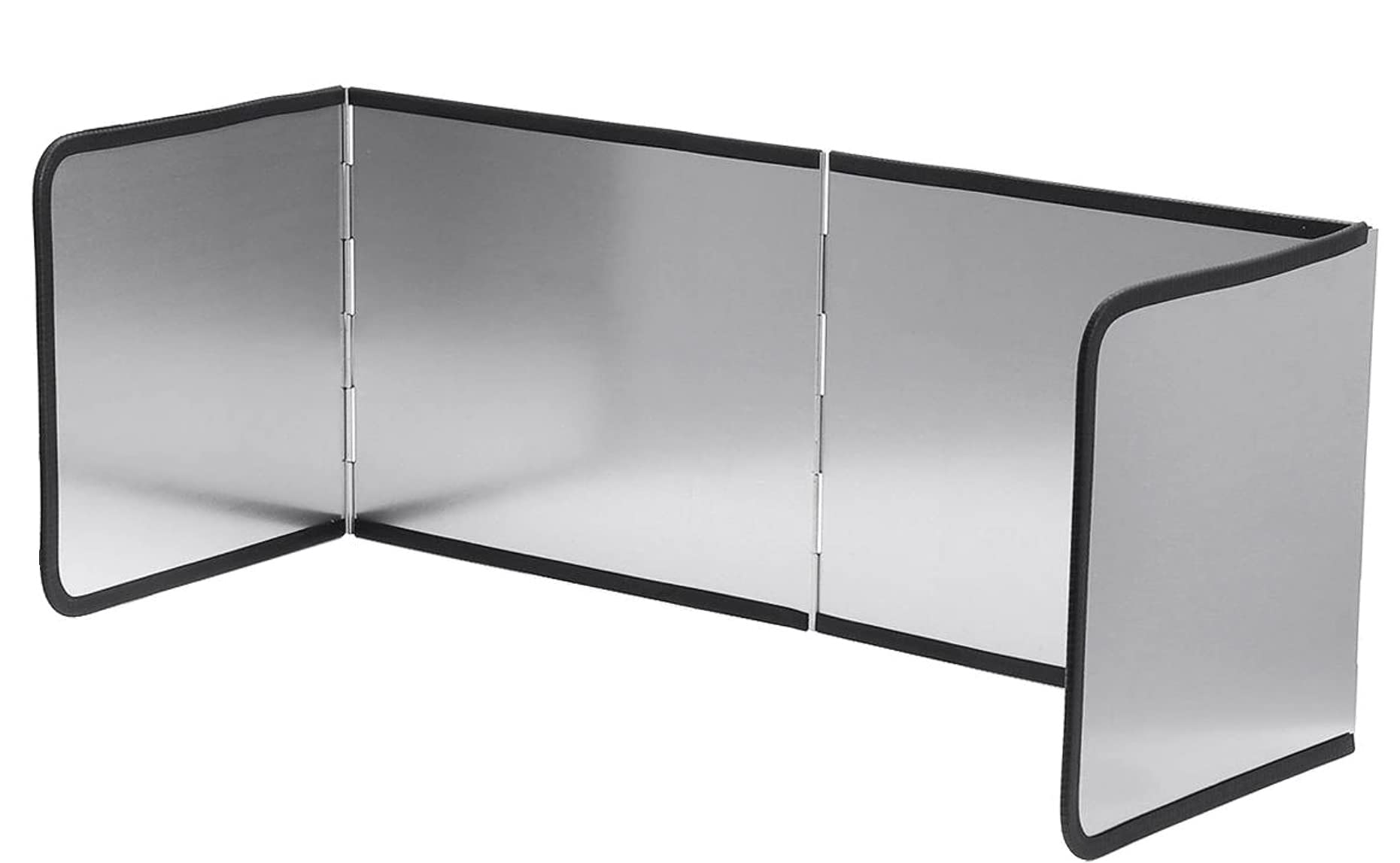 Kingsman Durable 3 Sided Stainless Steel Splatter Screen Guard for Frying, Foldable oil splash guard, Anti Splatter Screen guard (30 Inch)