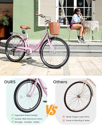 MOONCOOL 7-Speed Women's Cruiser