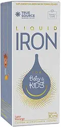 Liquid Iron Plus Baby Kids (Ferro) 30 ml sabor morango True Source